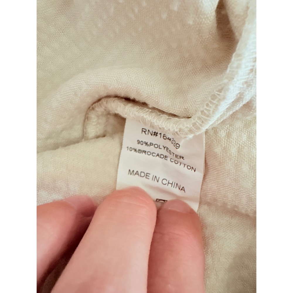 Petal + Pup Cream Corduroy High Waisted Pleated Straight Leg Pants Size 2 US - Picture 8 of 9